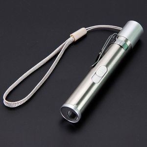 Portable Mini LED Flashlight With Rechargeable Battery And White Light 12