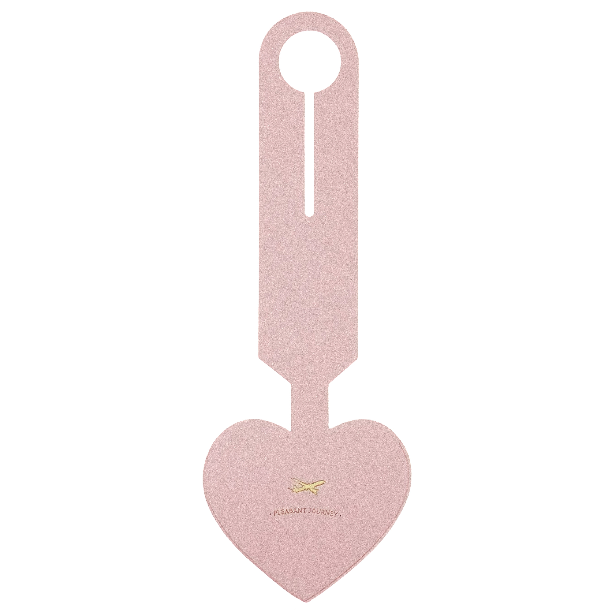Heart-Shaped Luggage Tag- Durable Leather Travel ID Card Holder 2