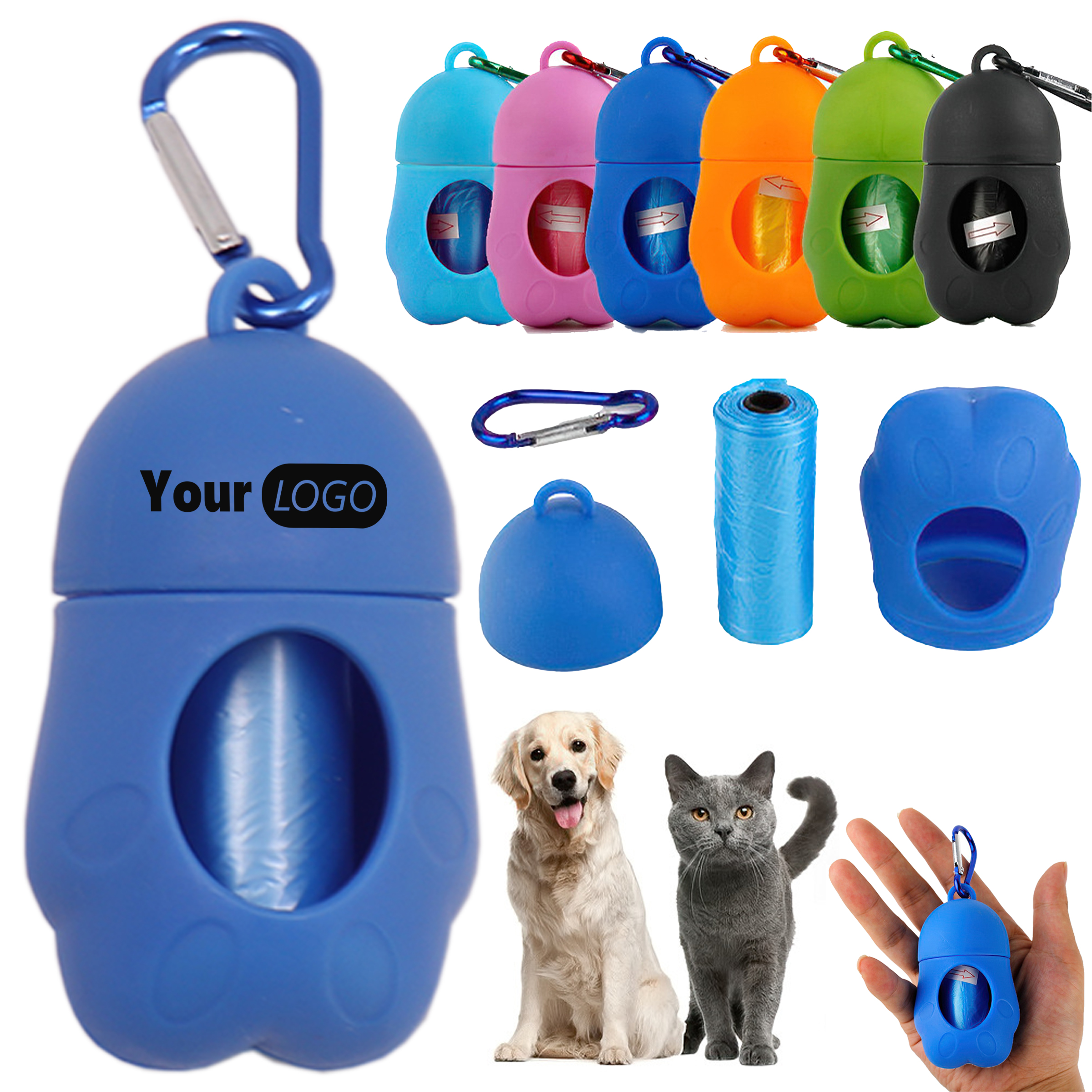 Plastic Pet Garbage Dispenser With Garbage Bag 3