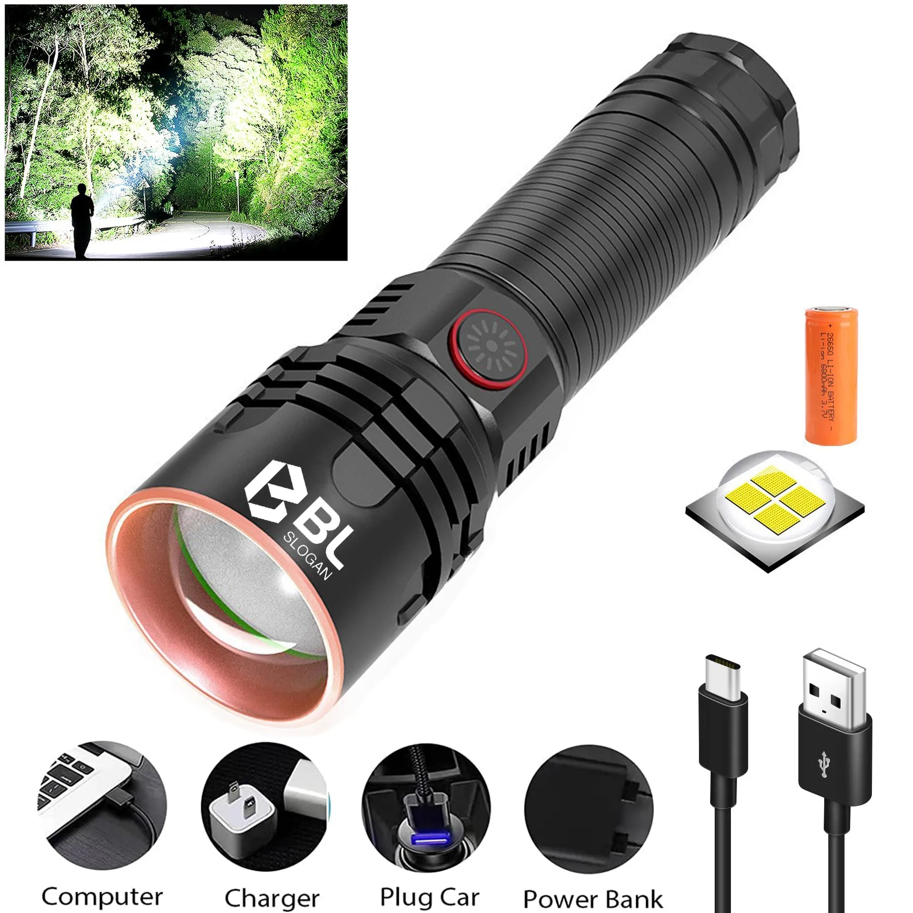 LED Rechargeable Flashlights 1