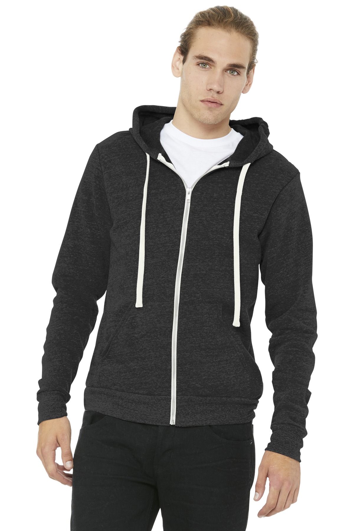 BELLA+CANVAS Unisex Triblend Sponge Fleece Full-Zip Hoodie. BC3909 16