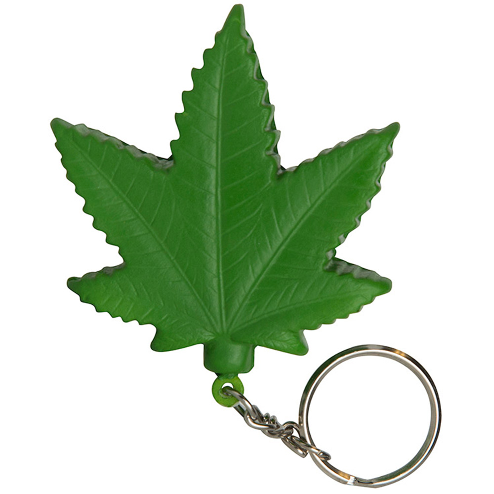 Cannabis Leaf Stress Reliever Keyring 7