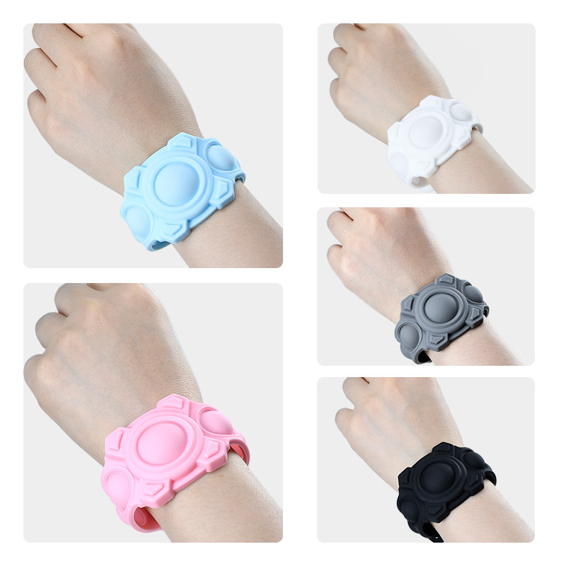 AirTag Holder /Adjustable Stretchy Silicone Pop It Watch Band 9