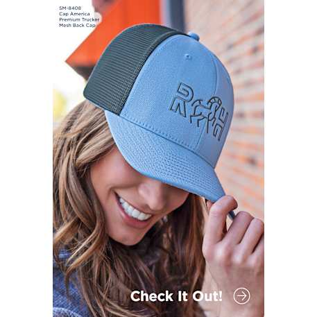 Cap America Premium Trucker Mesh Back Cap 714