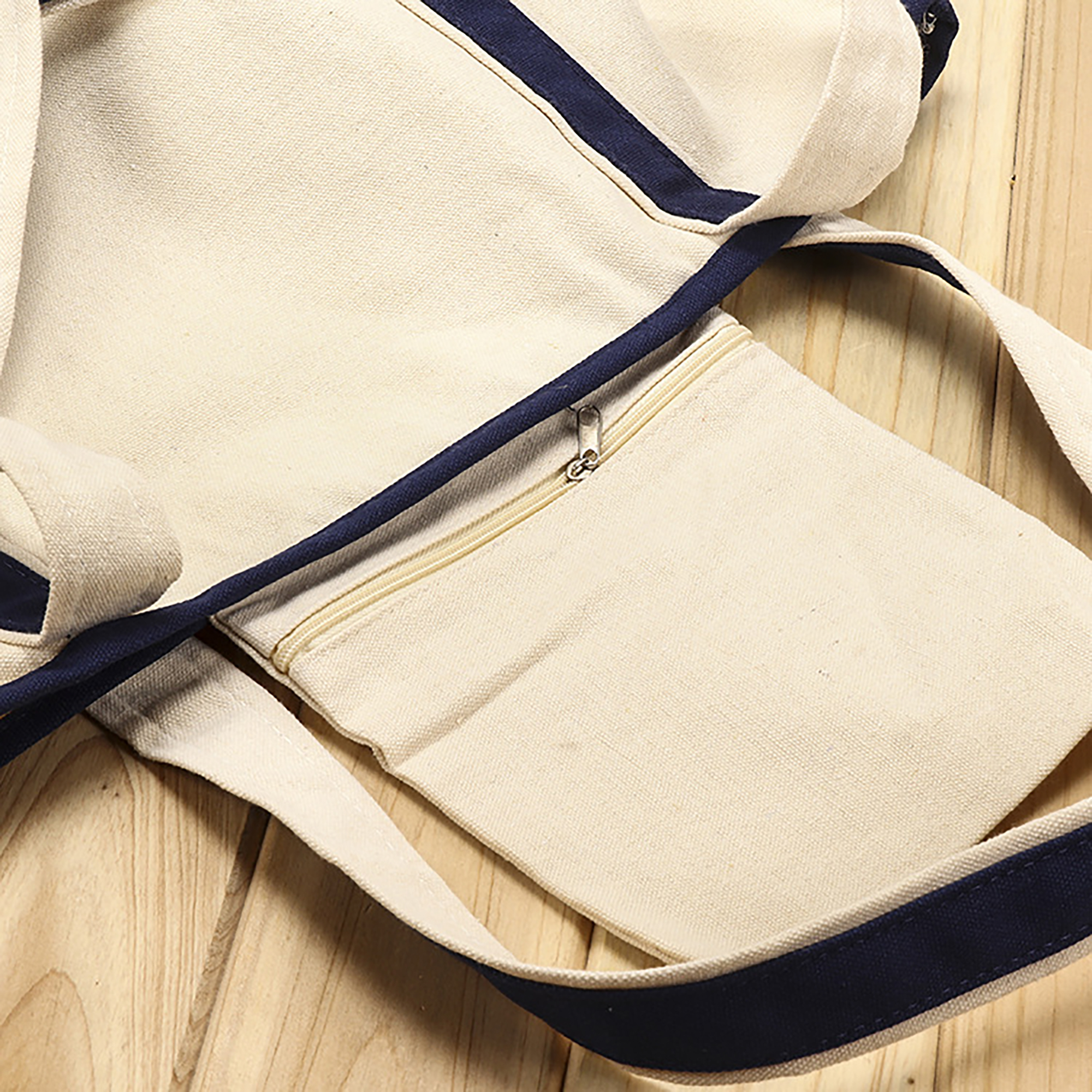 Canvas Tote Bag with Zipper, custom tote bag with logo imprint 6