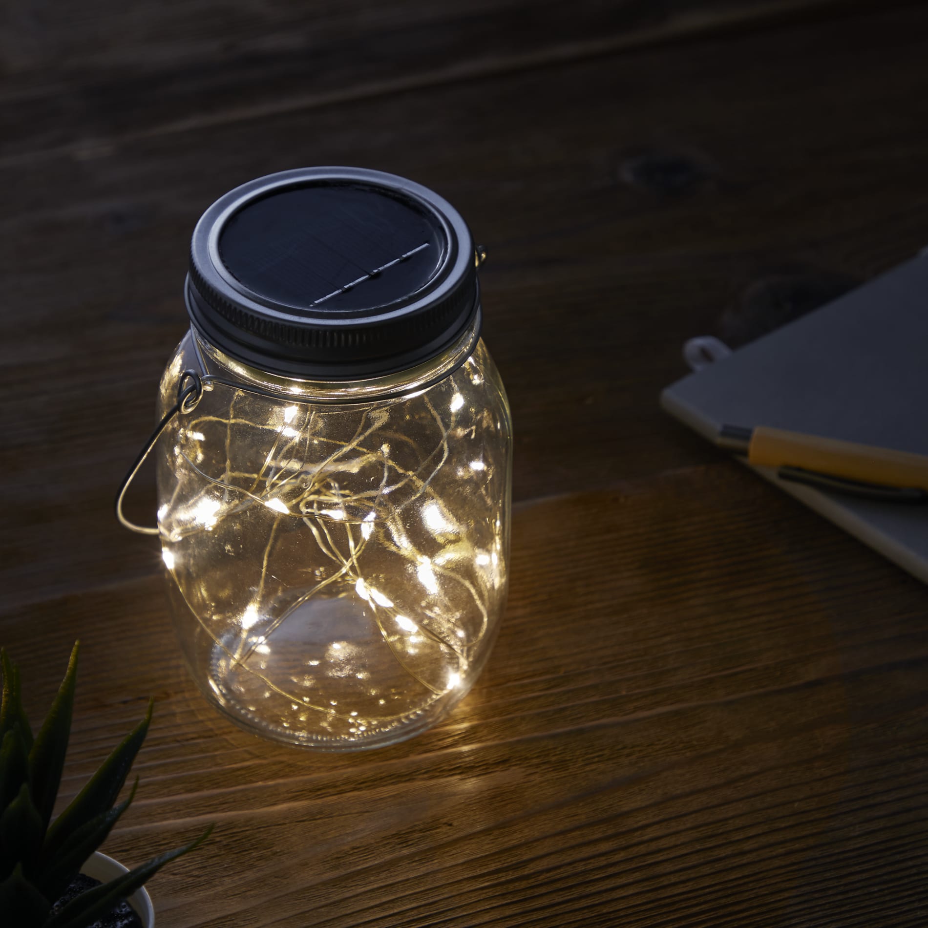Solar Power Mason Jar Light 20
