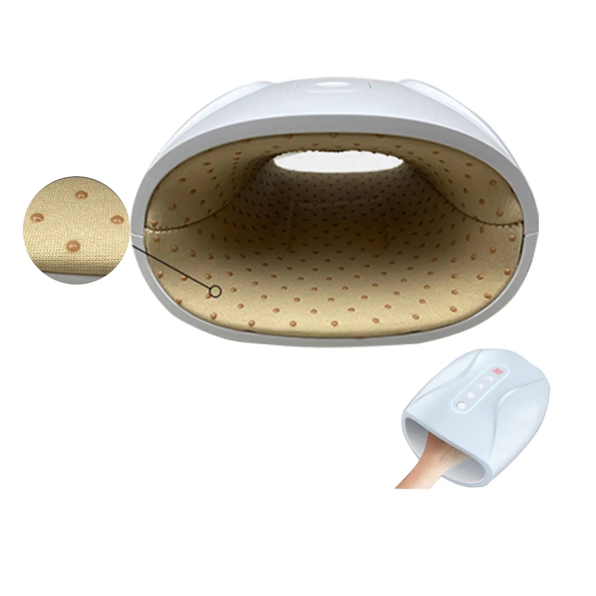 White Heat Therapy Hand Massager Healthcare Machine 2