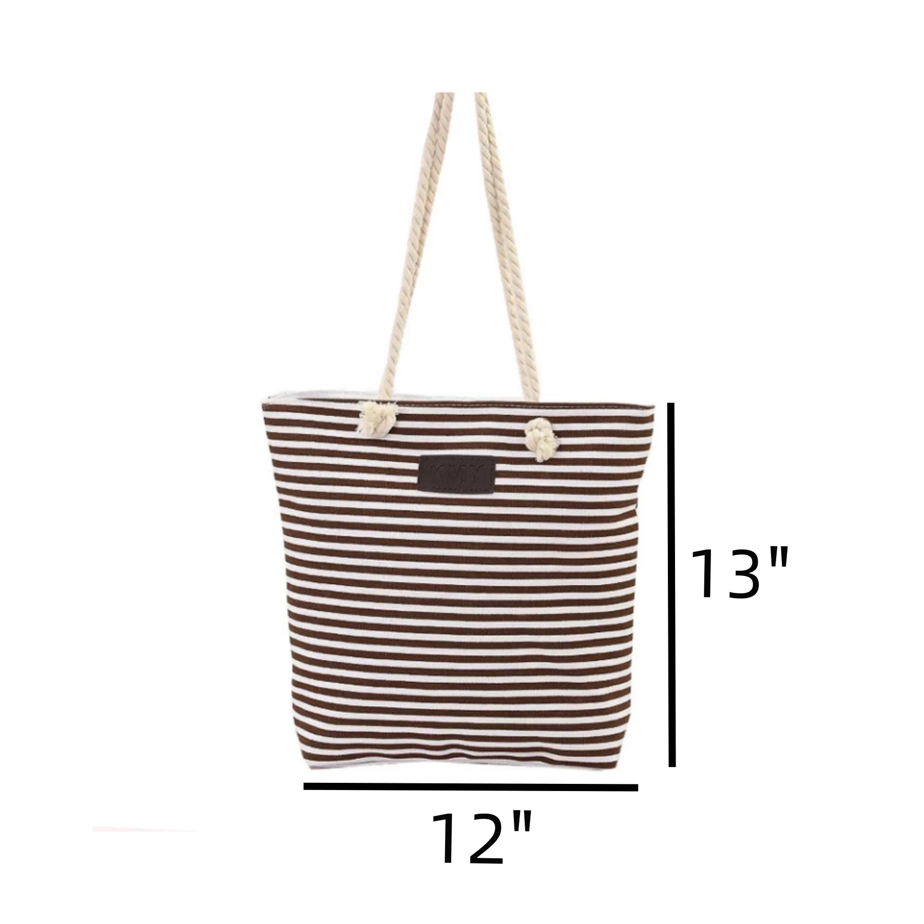 Canvas Striped Shoulder Bag 2