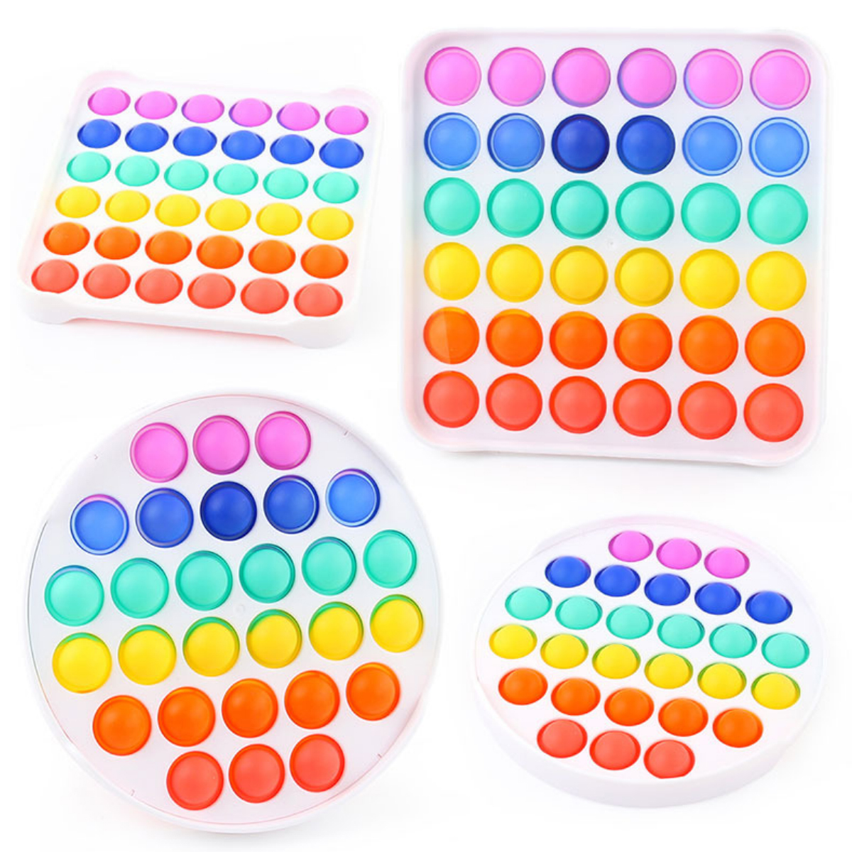Rainbow Pop It Fidget Toy Sensory Stress Reliever 3