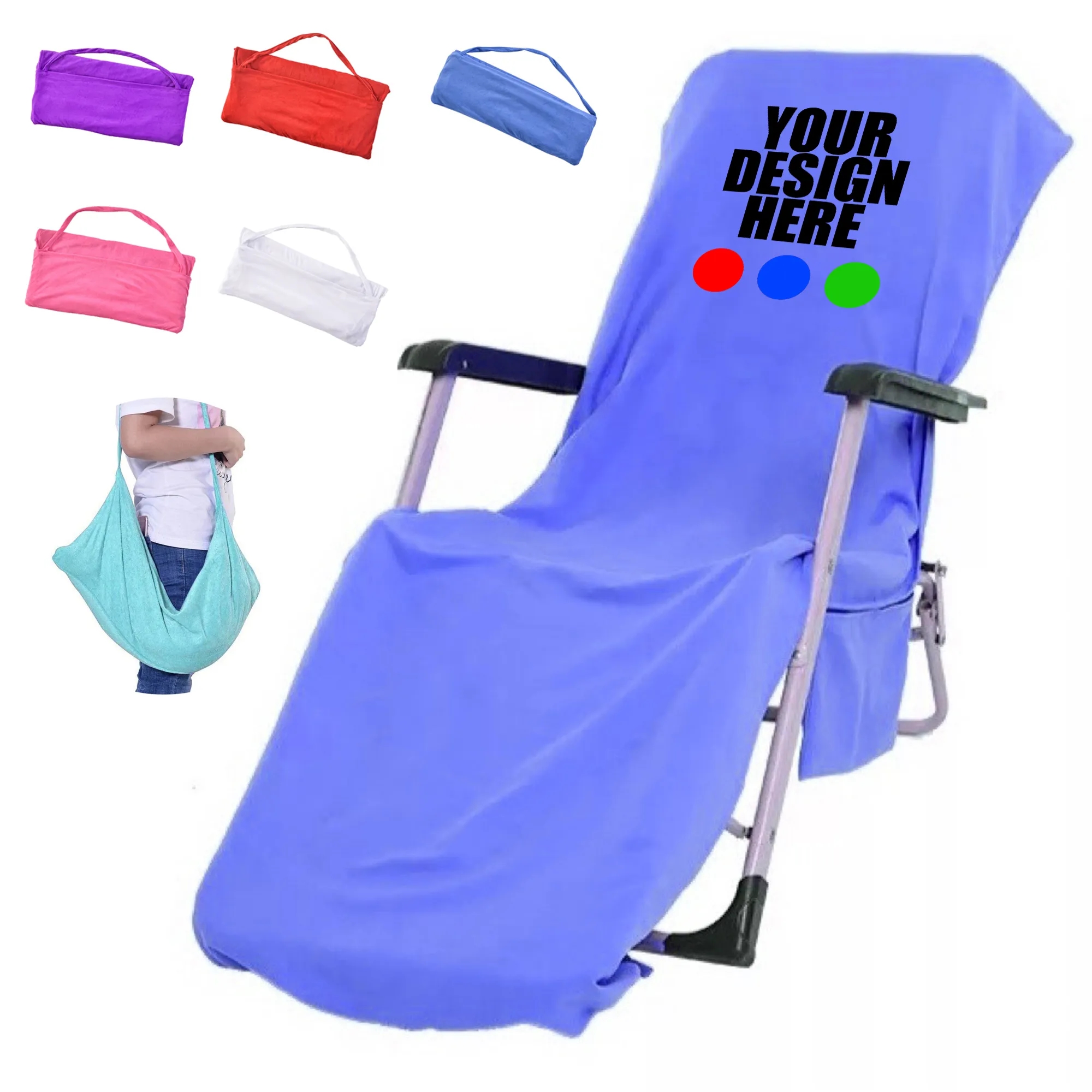 Beach Lounge Chair Towel Cover 5