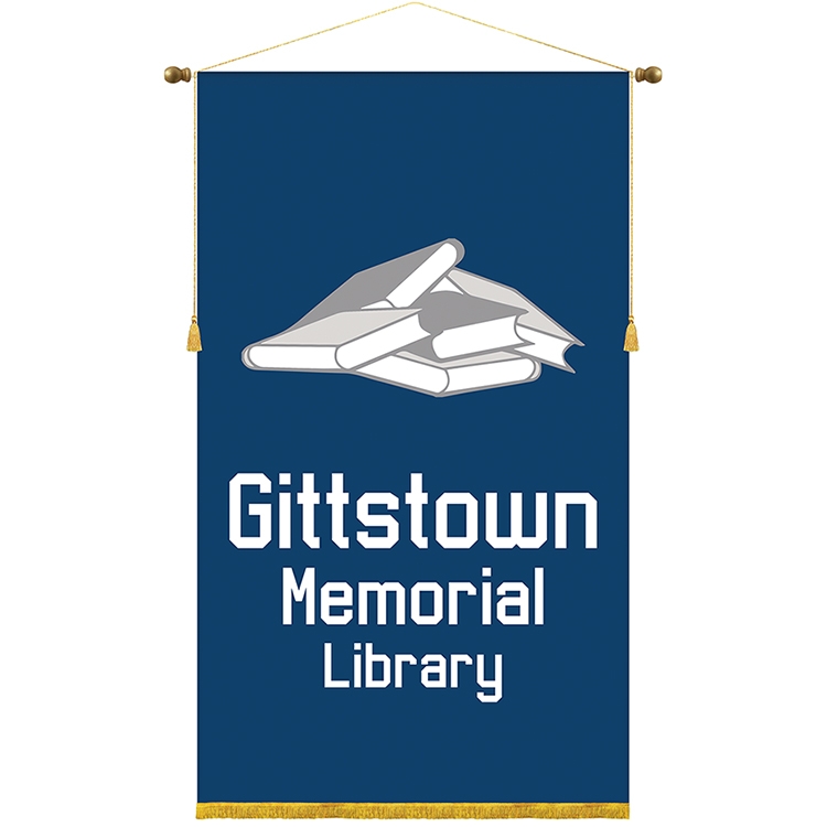 36" x 60" Podium Banner, Straight Cut with Fringe 3