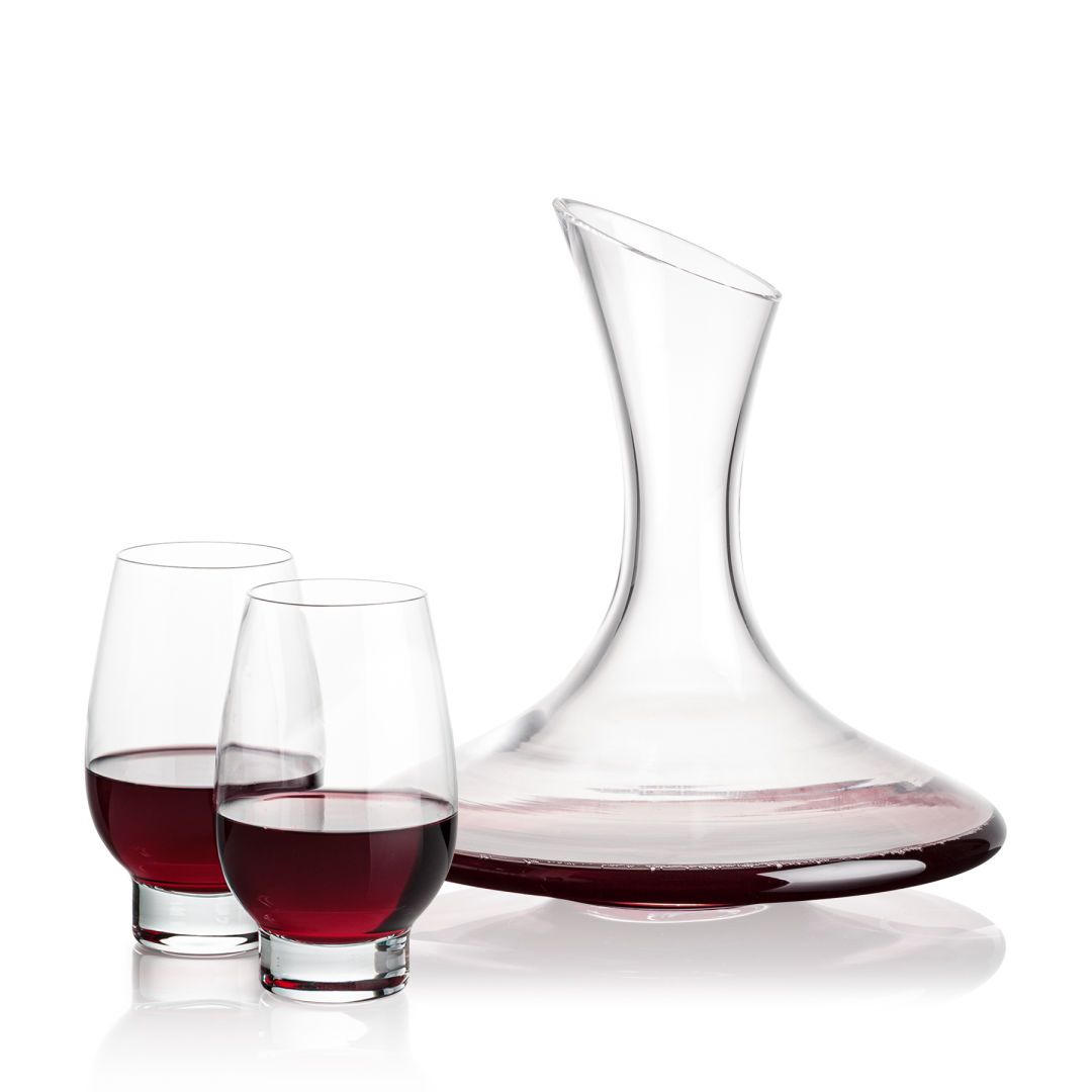 Madagascar Carafe & Glenarden Stemless Wine 4