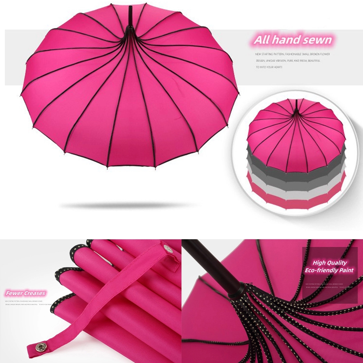 Wholesale Arch Apollo Straight Umbrella with Sun Protection 3