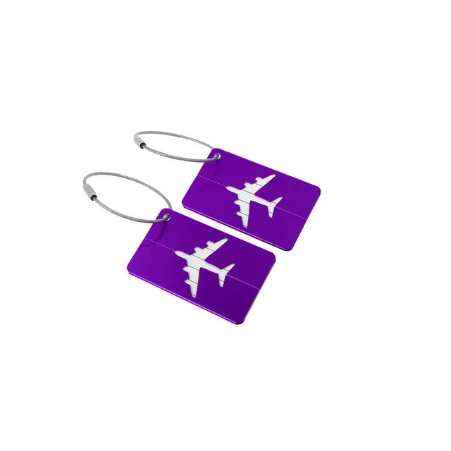 Airplane Aluminum Luggage Tag 7