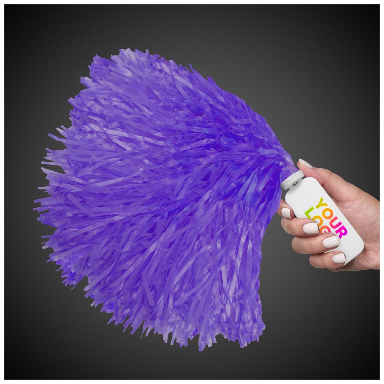 Purple 16" Pom Pom(Full Color Imprint)