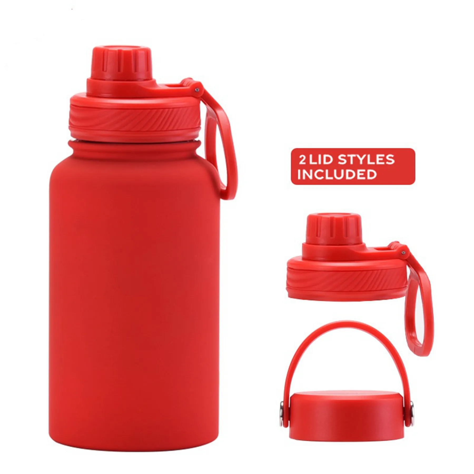 Double Lid 22 oz Large Capacity Stainless Steel Vacuum Cup 6