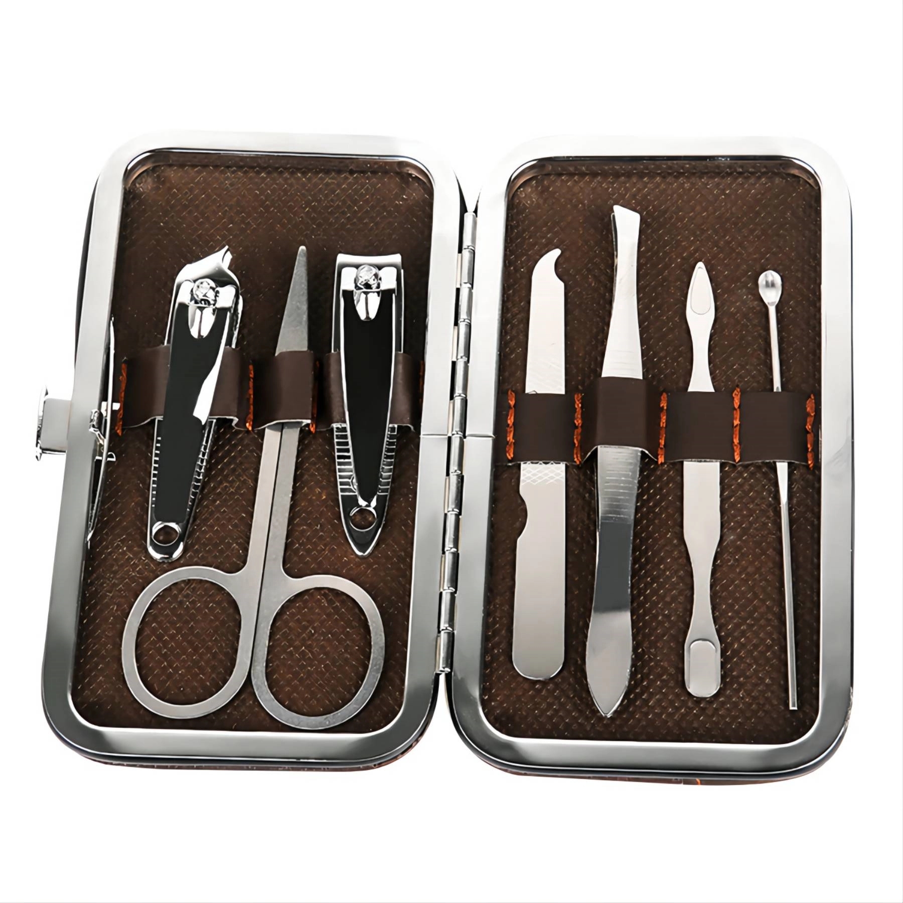 Custom 7-in-1 PU Case Nail Clipper Manicure Pedicure Set 3