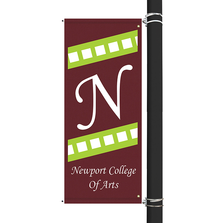 72" x 30" Custom Sunbrella™ Avenue Banner-2 Color Imprint 2