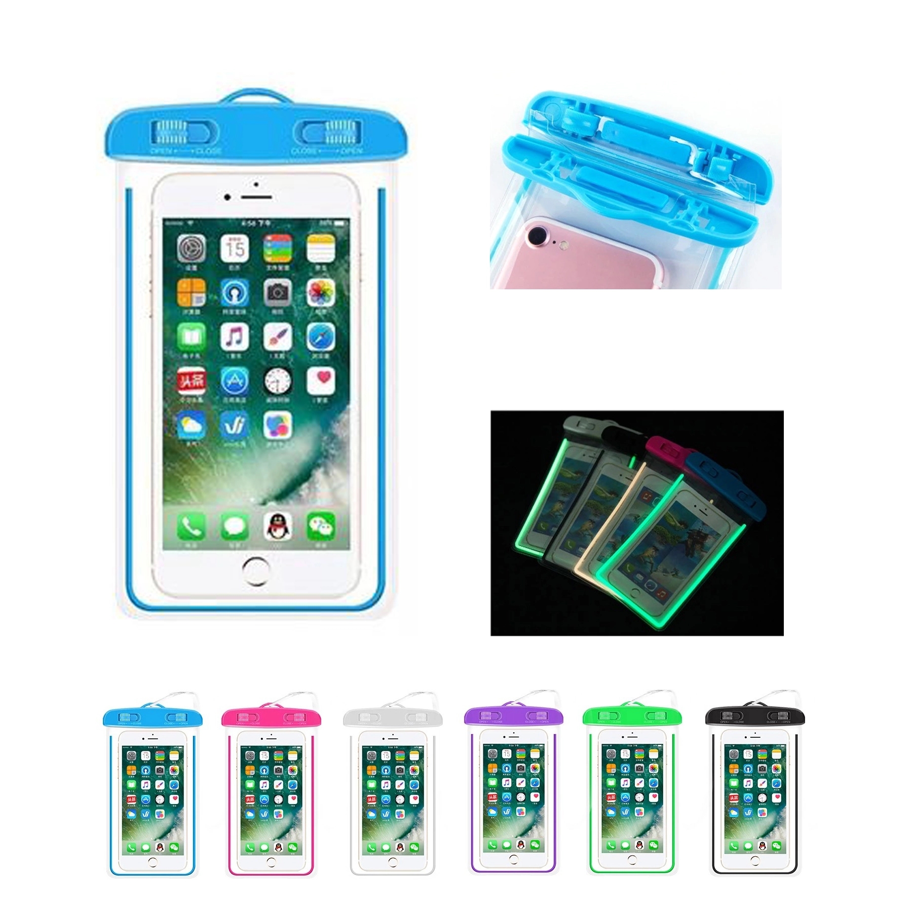 Luminous Pvc Waterproof Mobile Phone Bag 3