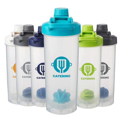 Durable Plastic Shaker Bottle with Mixer Handle 9