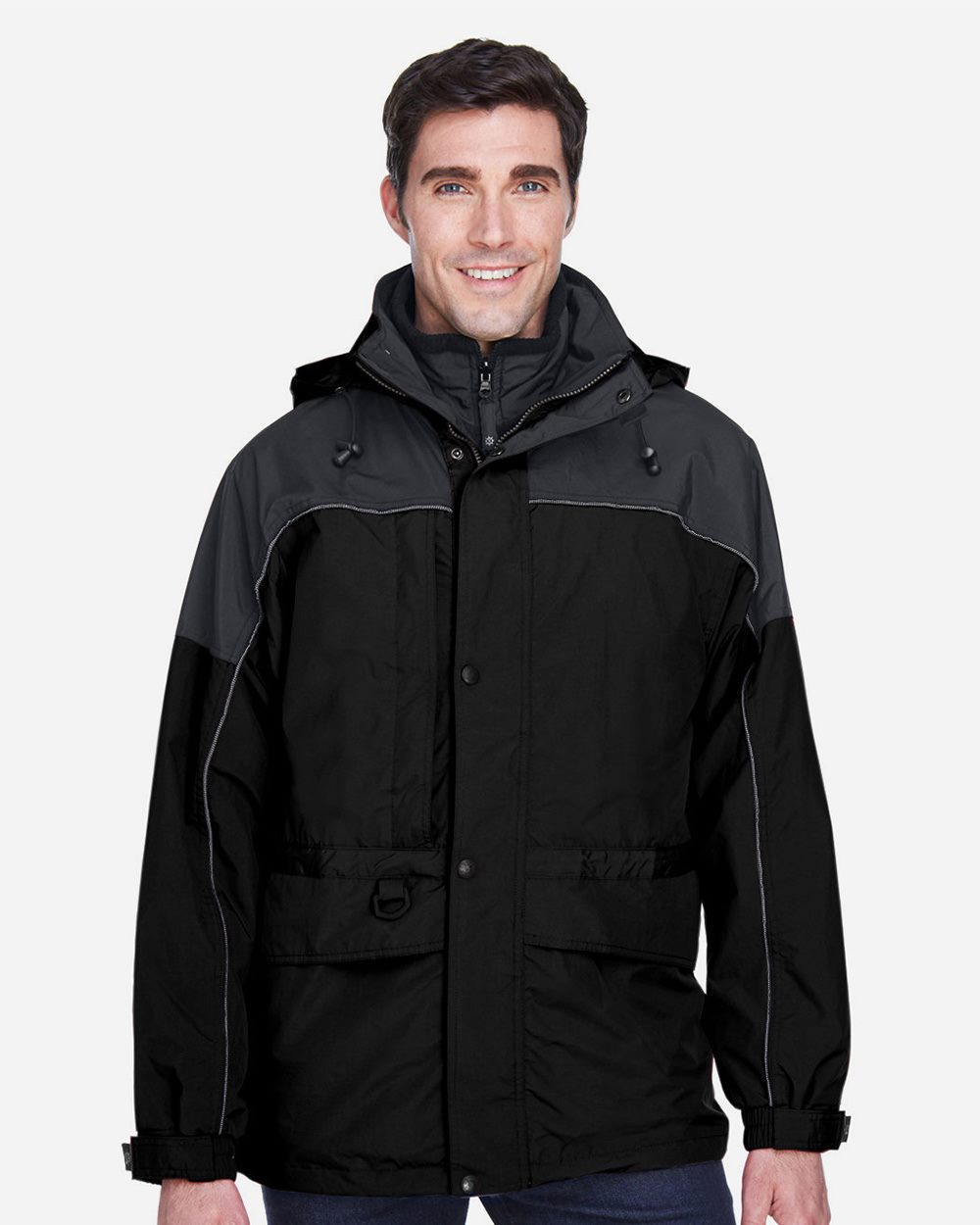 Men's 3-in-1 Two-Tone Parka - 88006 10