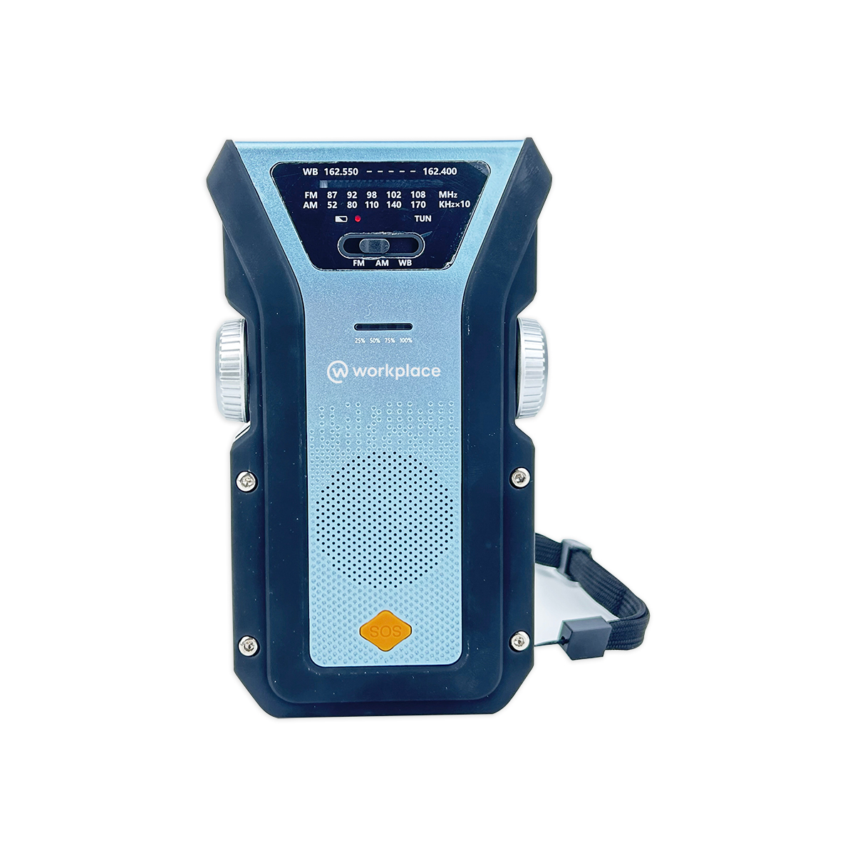 ResQ Emergency Weather Radio with Hand Crank, Solar, and 4000mAh Portable Phone Charger 6