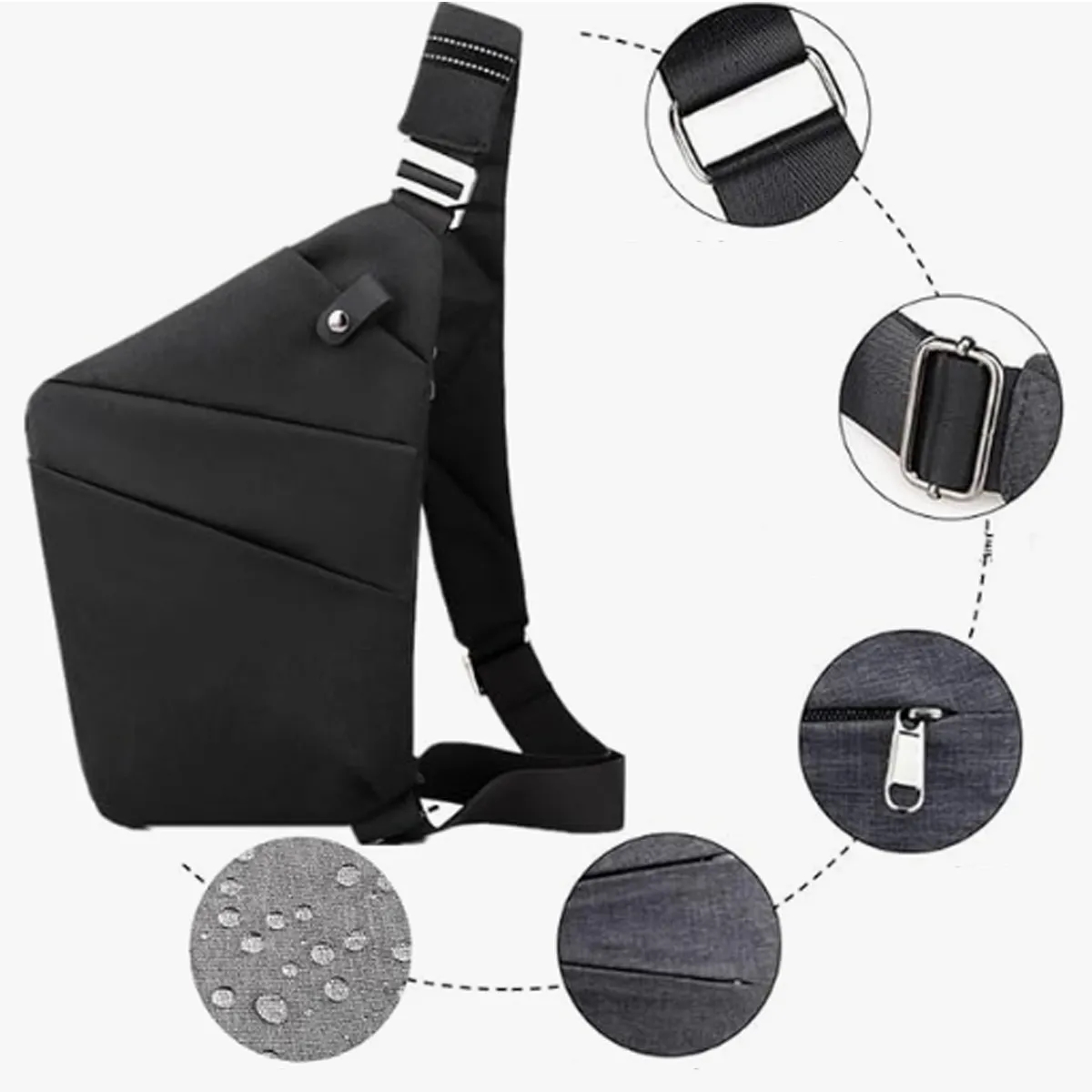 Waterproof Anti-Theft Crossbody Sling Shoulder Bag 1