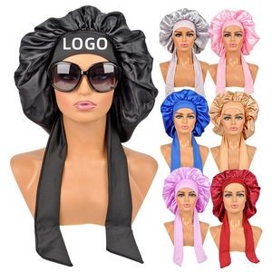 Women'S Broadband Polyester Satin Bonnet Scarf 3