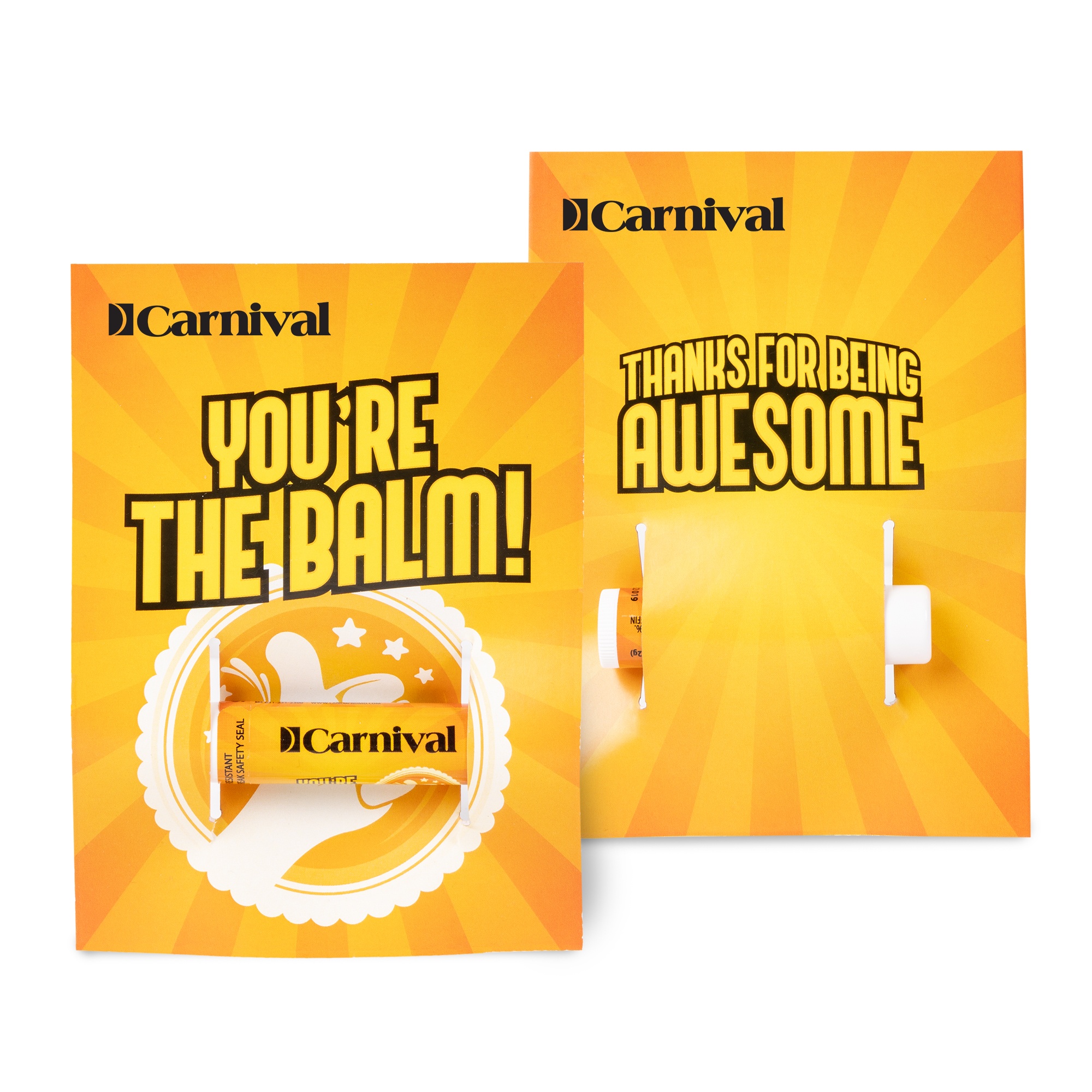 Lip Balm on Full Color Custom Card (non SPF) 1
