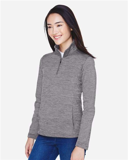Women's Newbury Mélange Fleece Quarter-Zip Pullover - DG798W 21