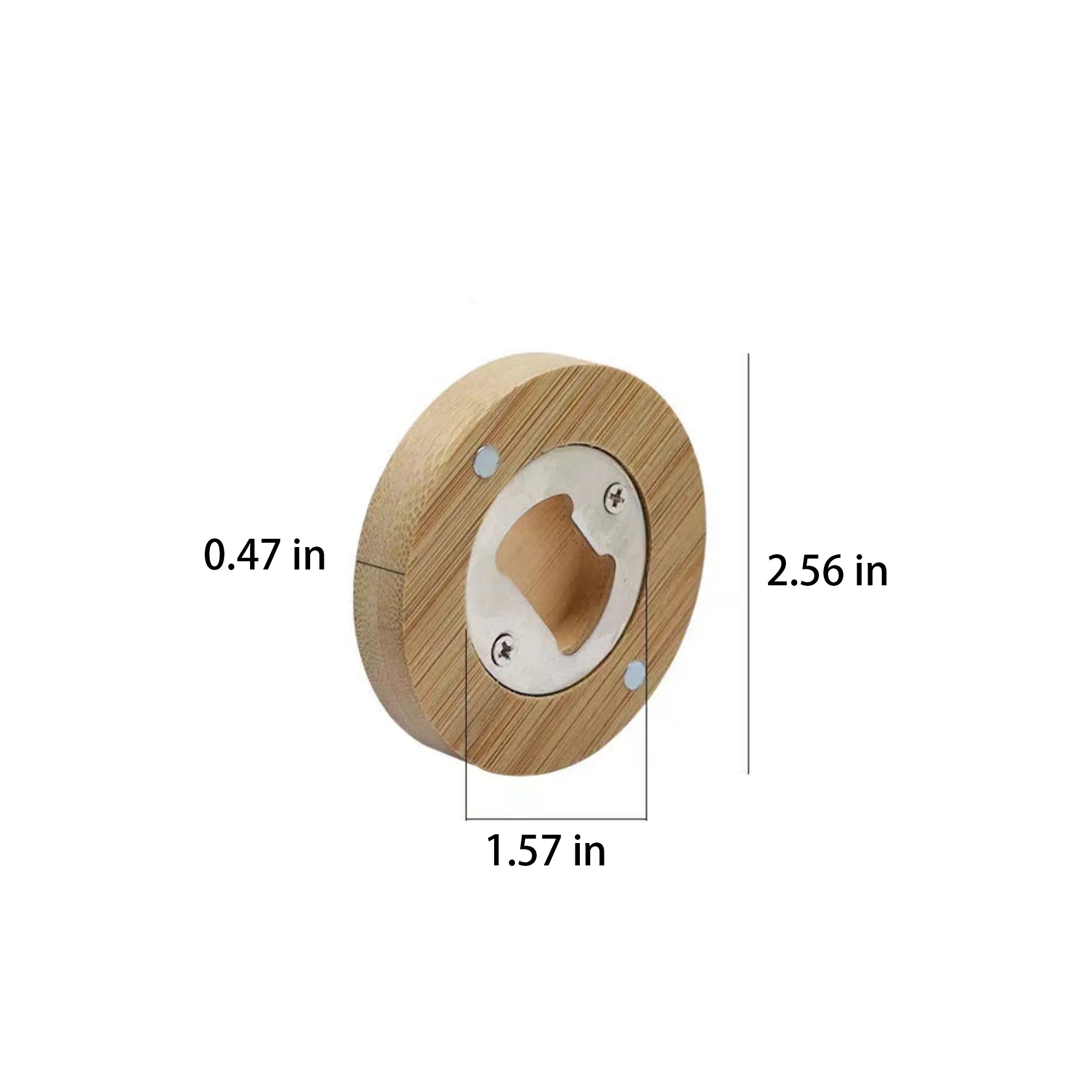 MOQ 20 Round Wooden Beverage Corkscrew&Coaster 3