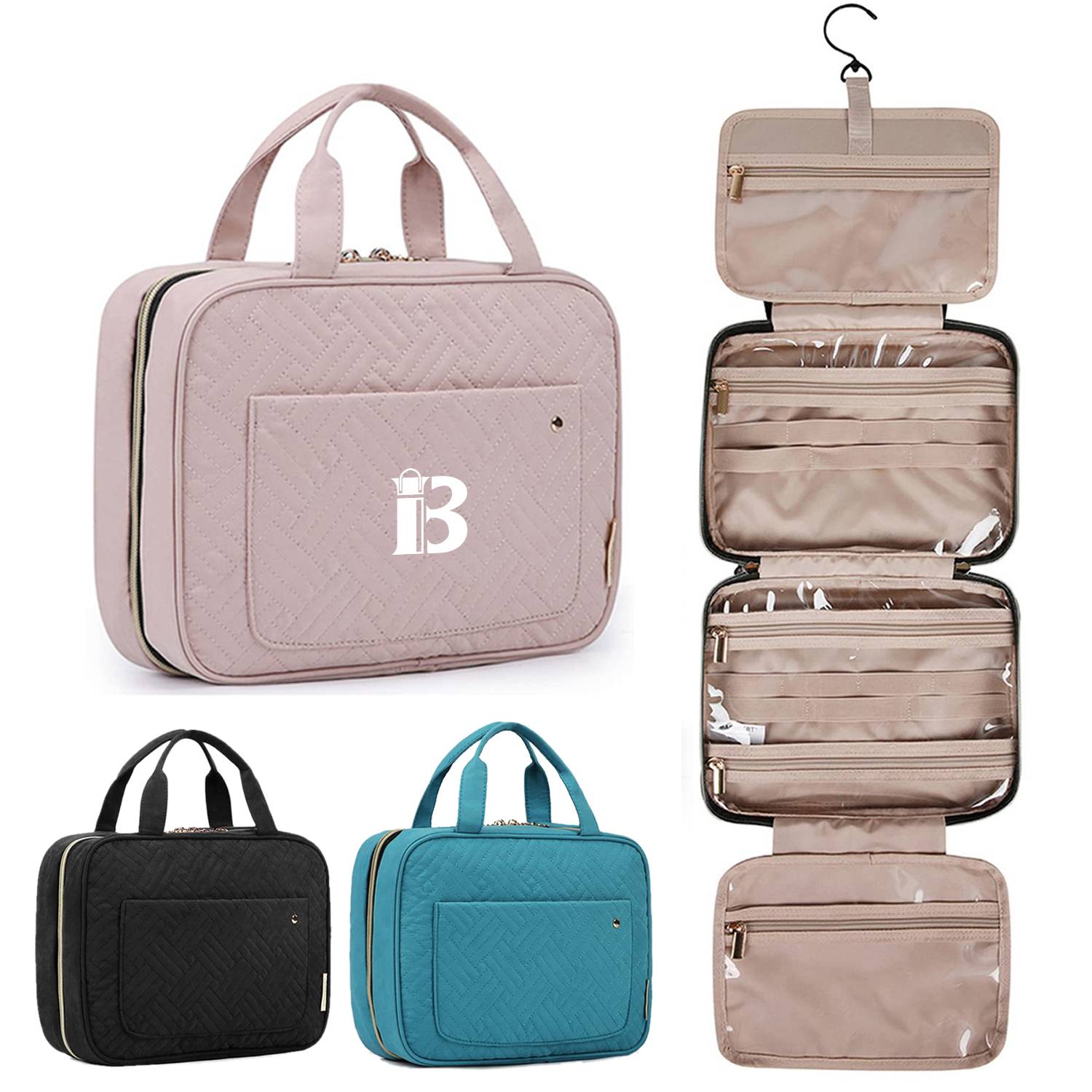 Polyester Water-resistant Makeup Cosmetic Bag 2