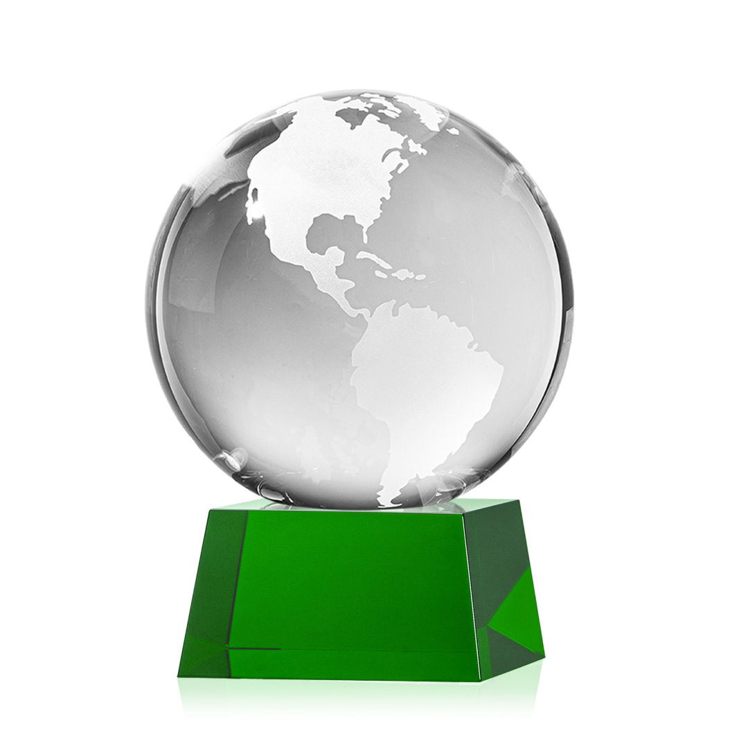 Globe Award on Robson Base - Green 13