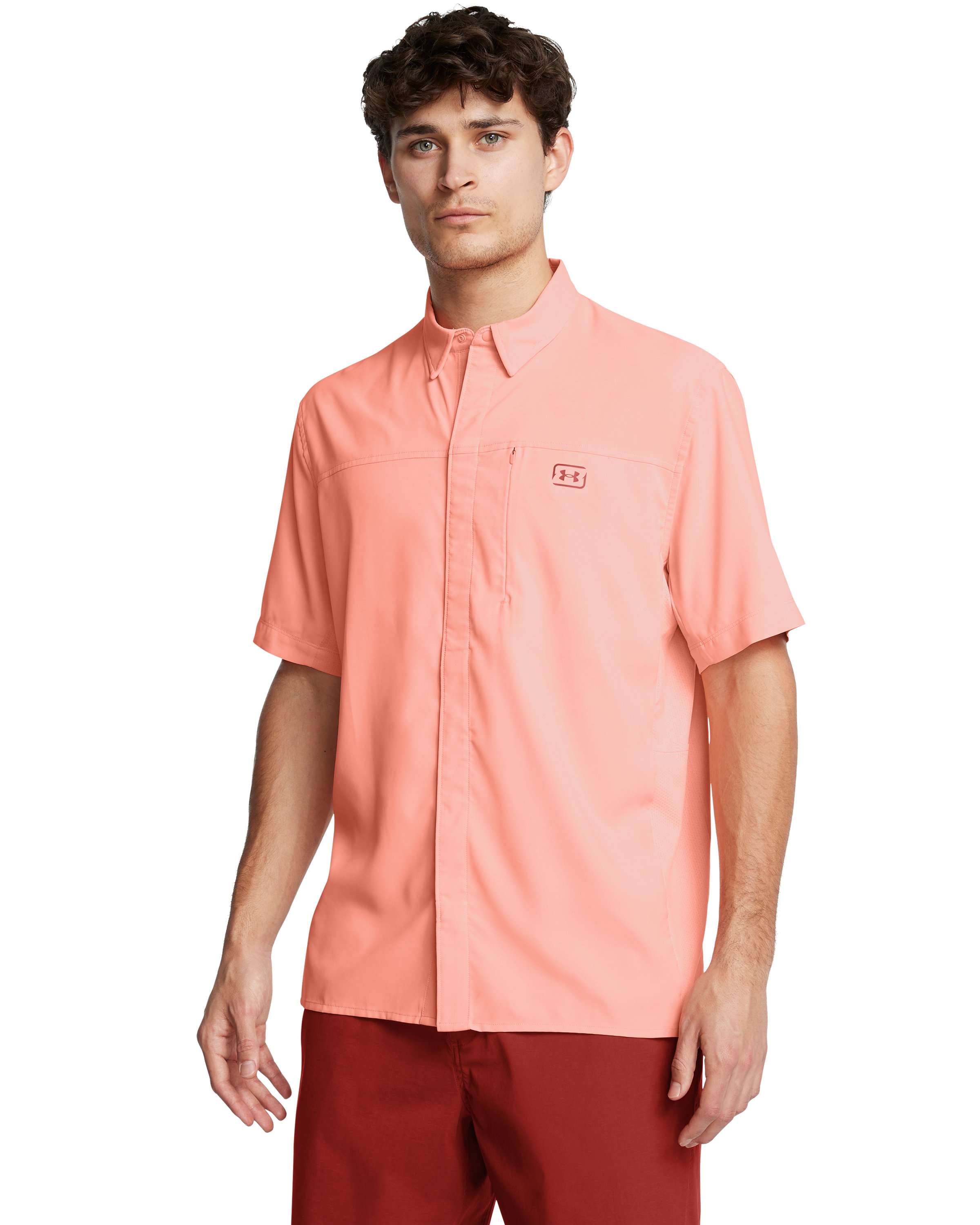 UA Fish Pro Hybrid Woven Men's Short Sleeve 15