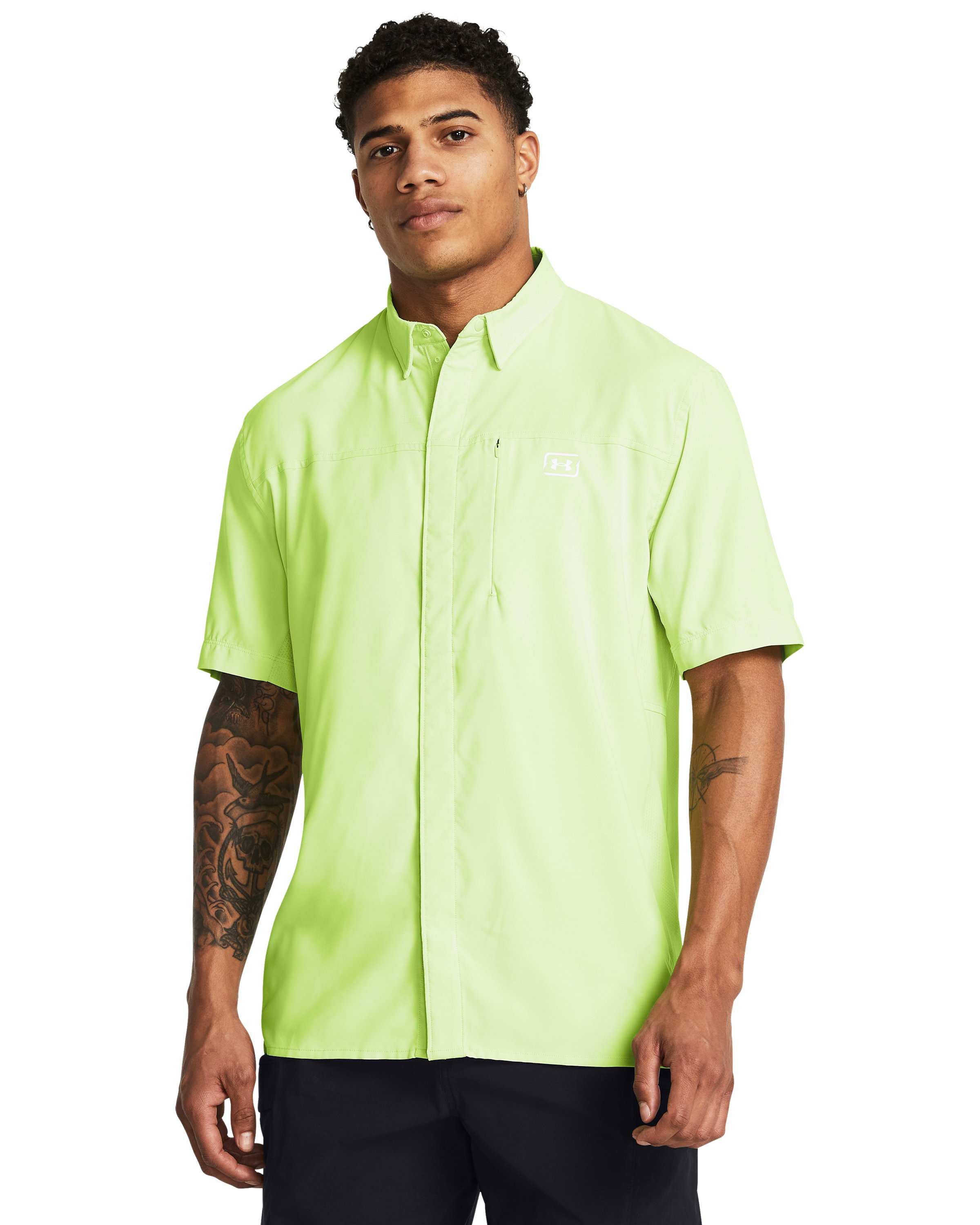 UA Fish Pro Hybrid Woven Men's Short Sleeve 7