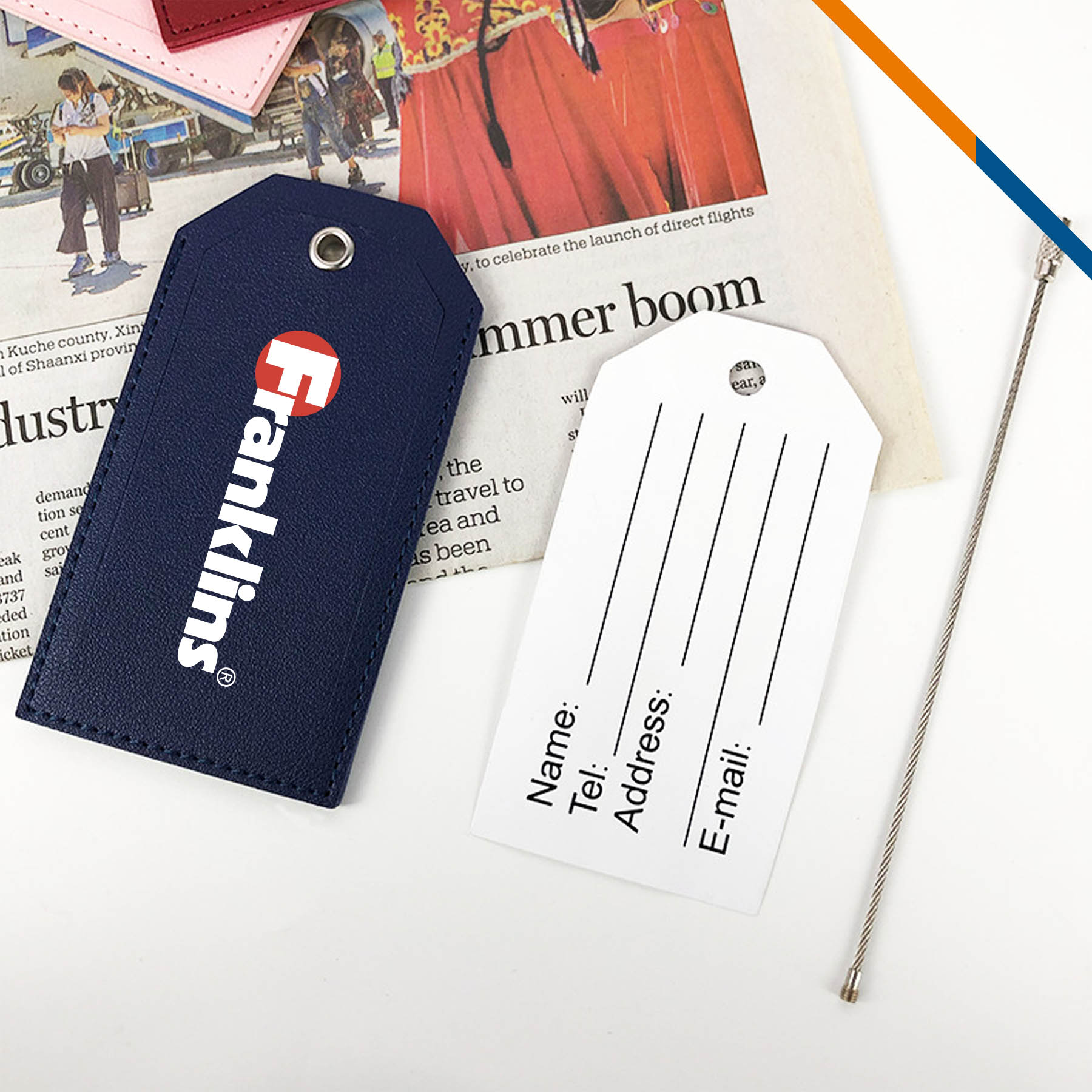 Glimpse PU Leather Luggage Tag 5