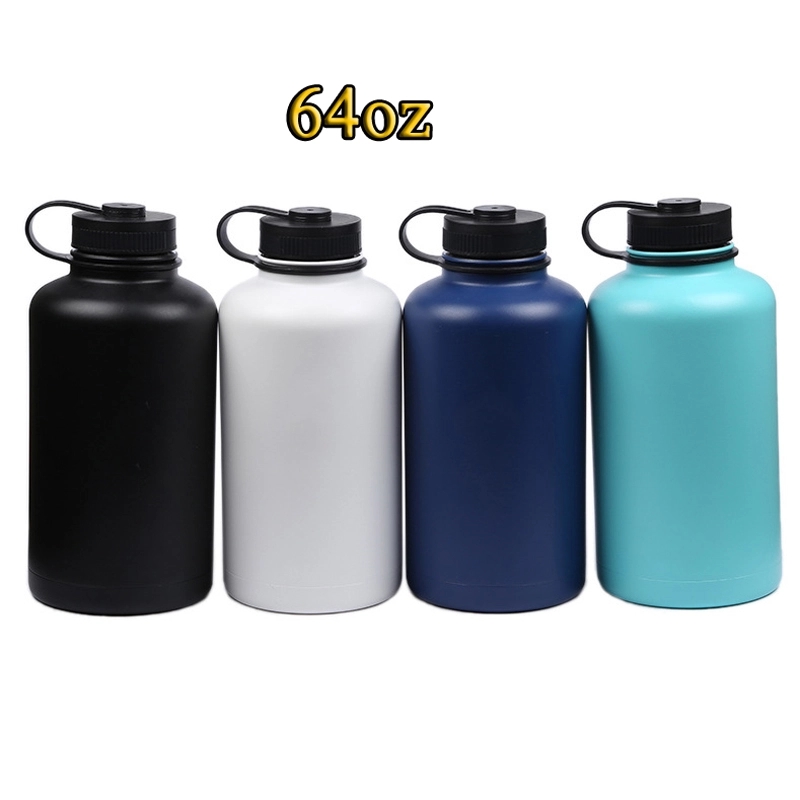 32oz Stainless Steel Vacuum Insulated Thermos Flask, custom water bottle with logo imprint 6