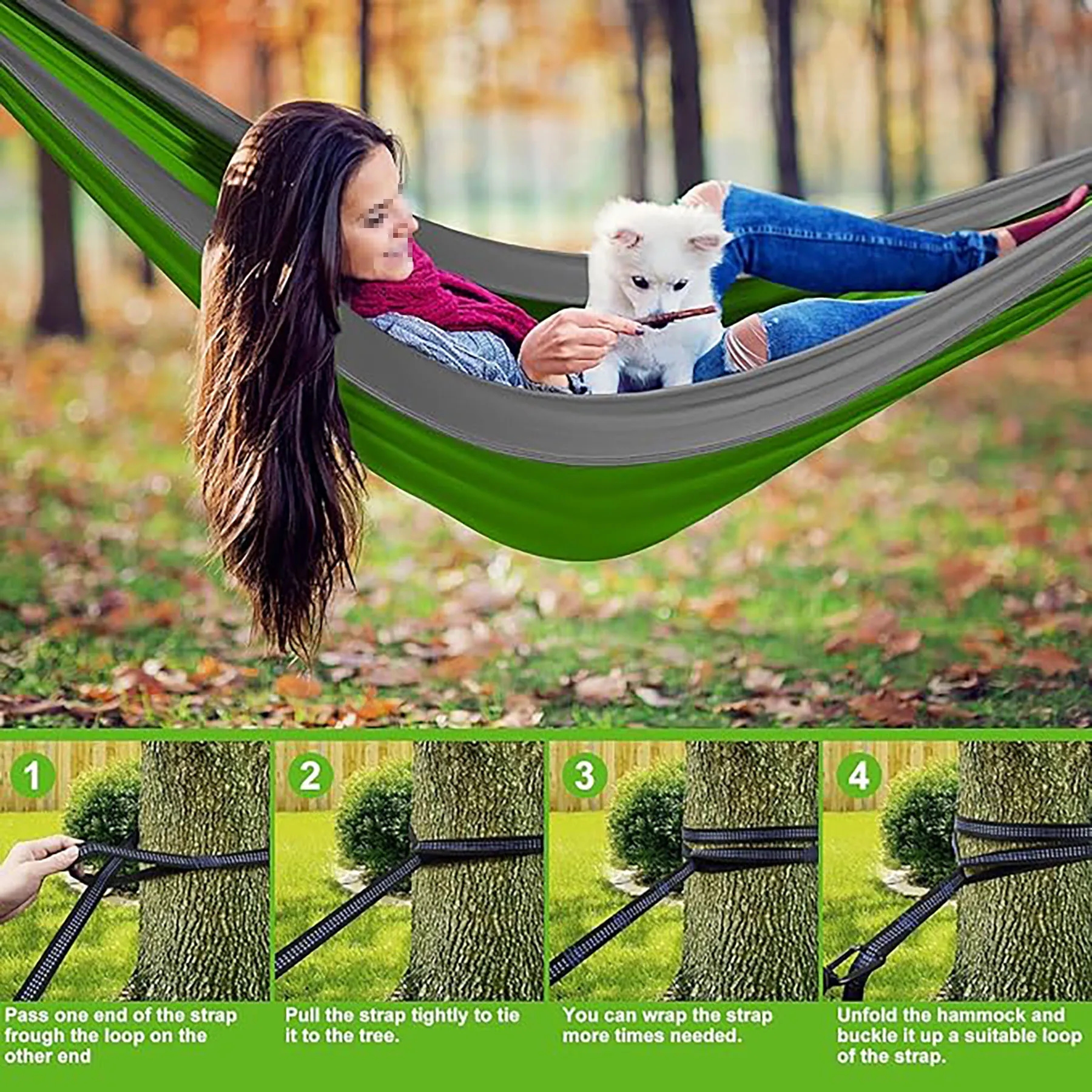 Camping Hammock with Mosquito Net 3