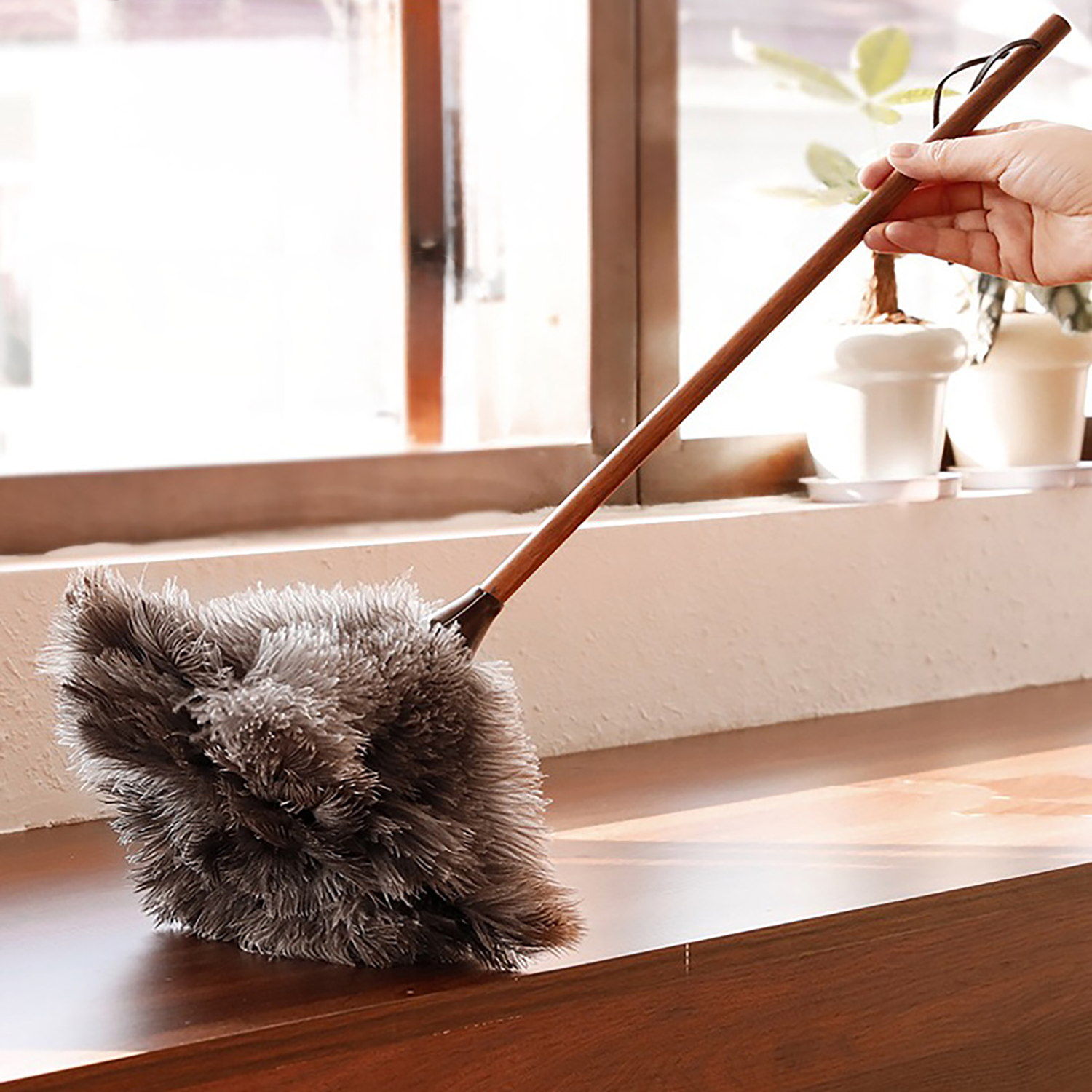 Premium Natural Ostrich Feather Duster 13