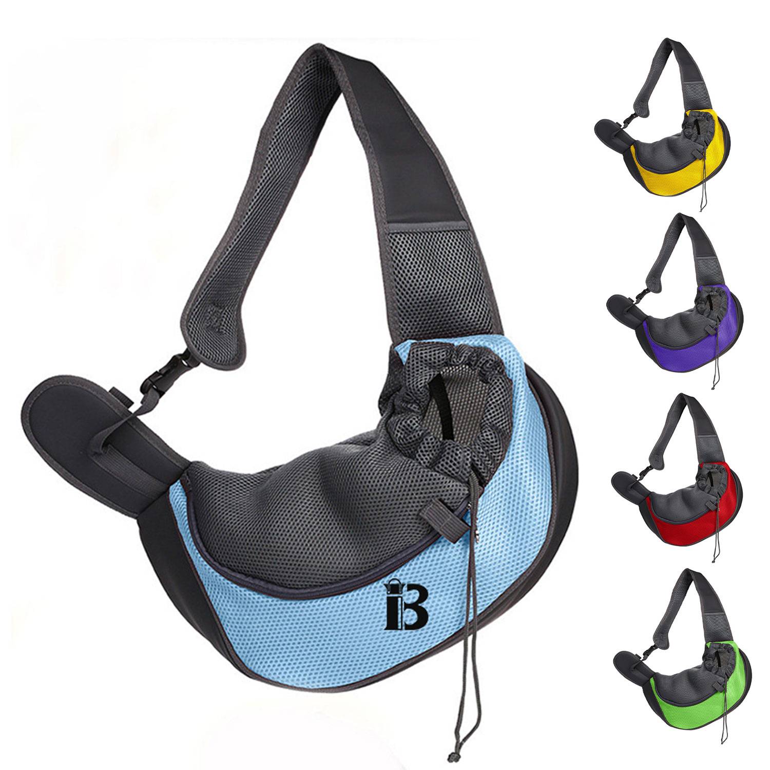 Portable crossbody shoulder breathable mesh outdoor bag 15