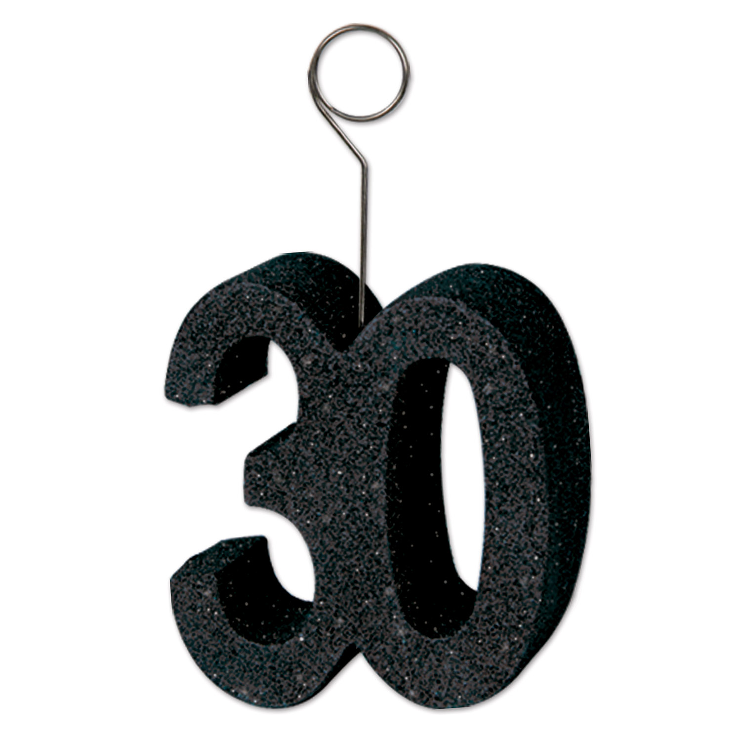 Glittered "30" Photo/ Balloon Holder