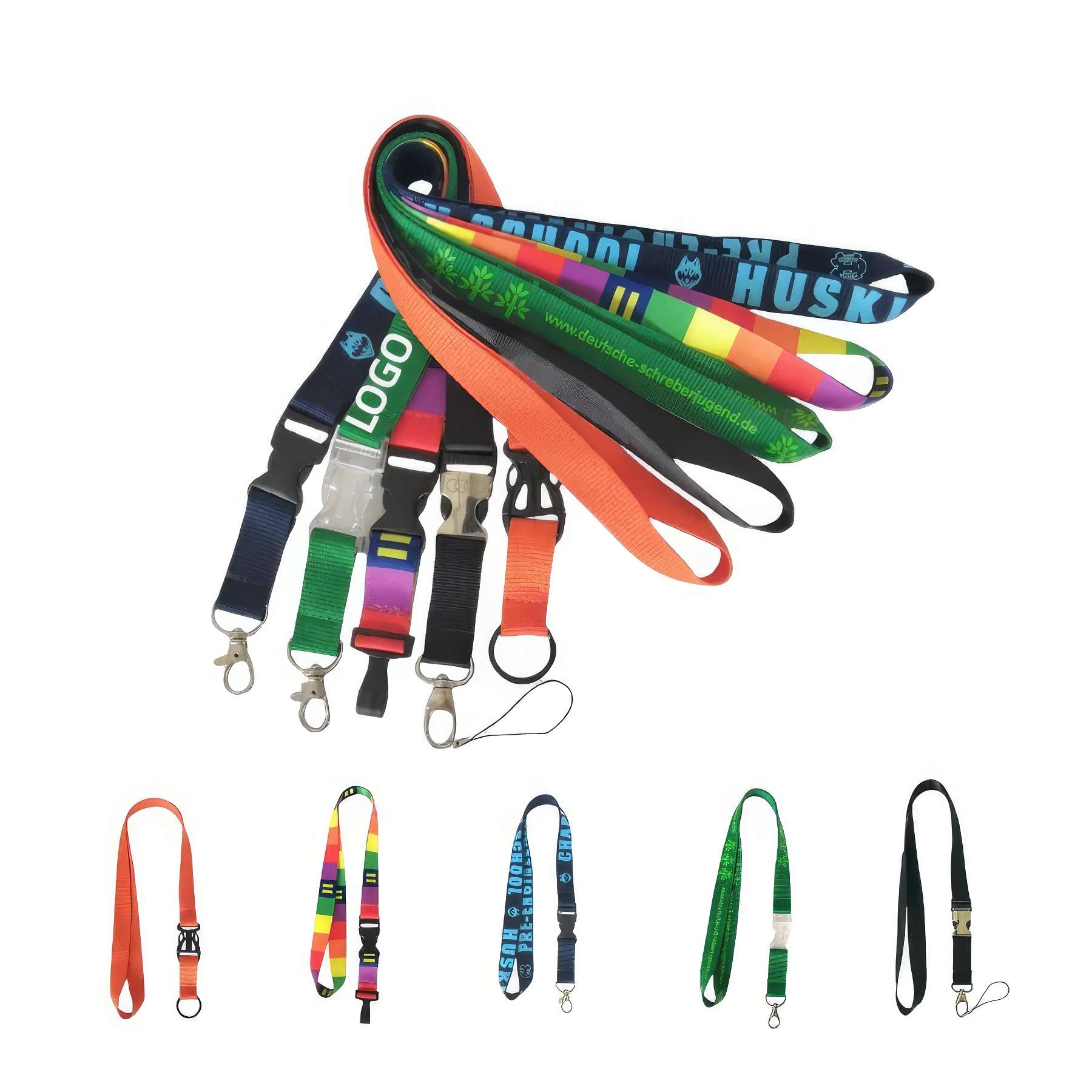 Custom Polyester Lanyards For ID Name Tags 1