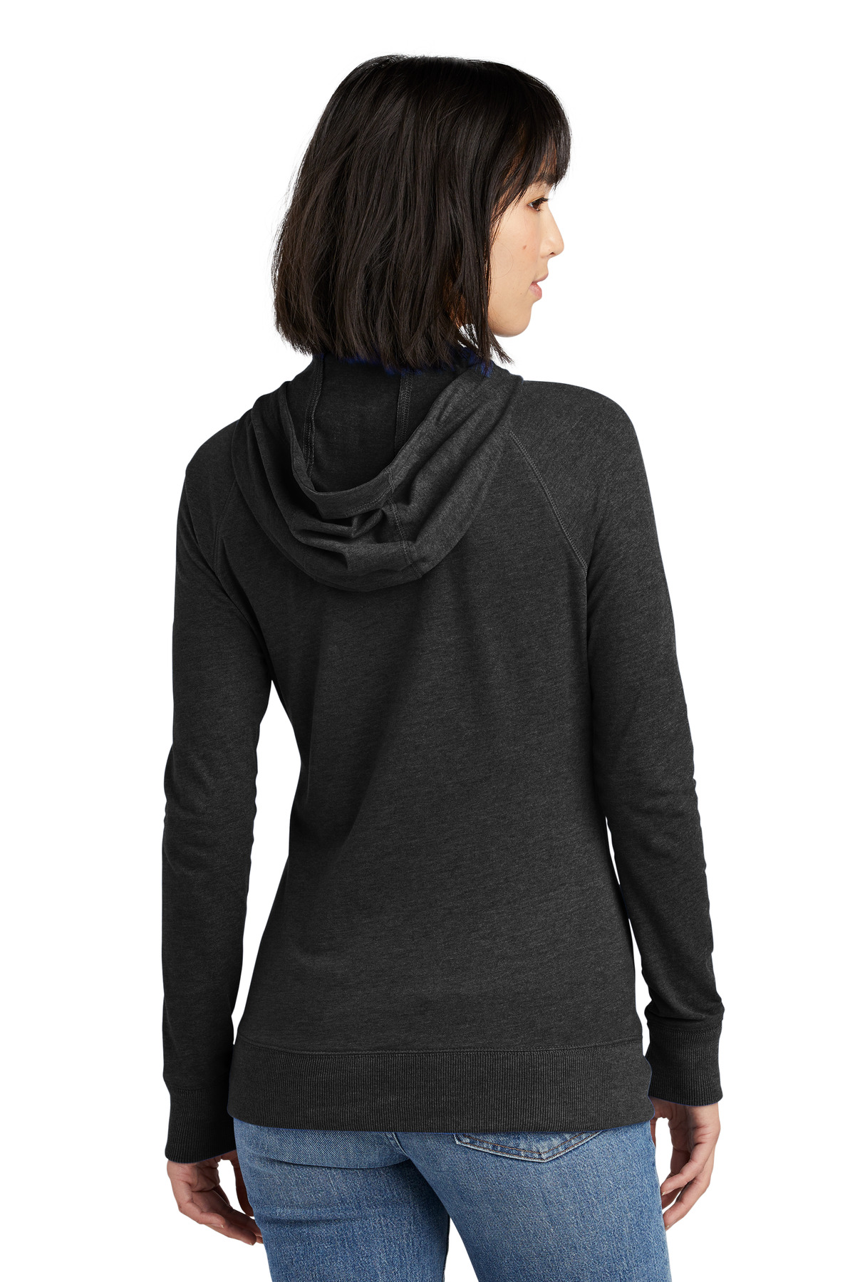 Women's Sueded Cotton Blend Full-Zip Hoodie