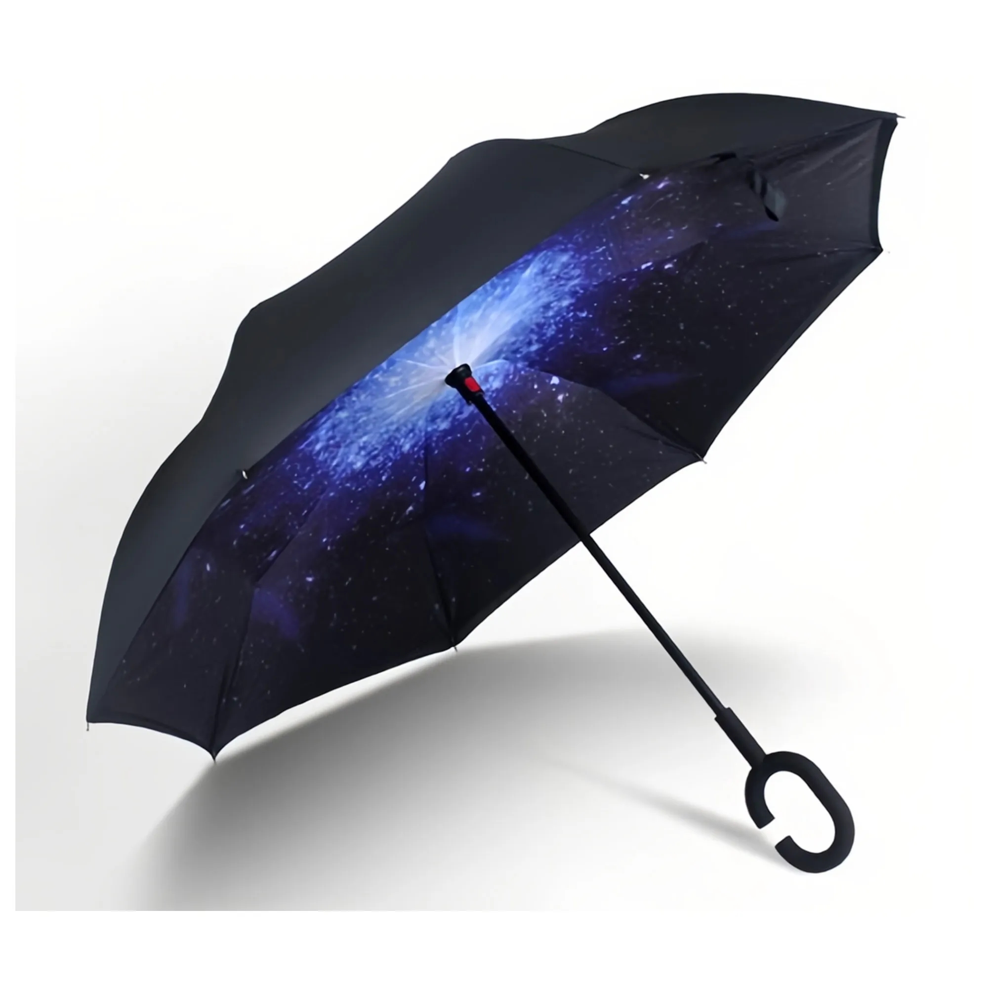 Double Layer Inverted Umbrella With C-Shaped Handle 1