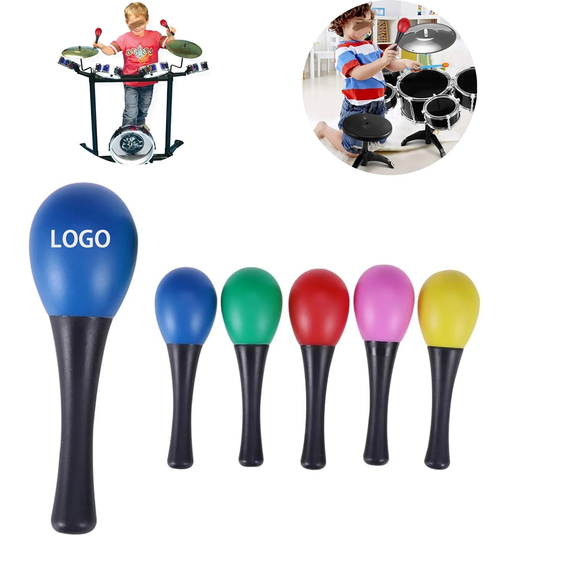 Plastic Sand Hammers Sound Toy 3