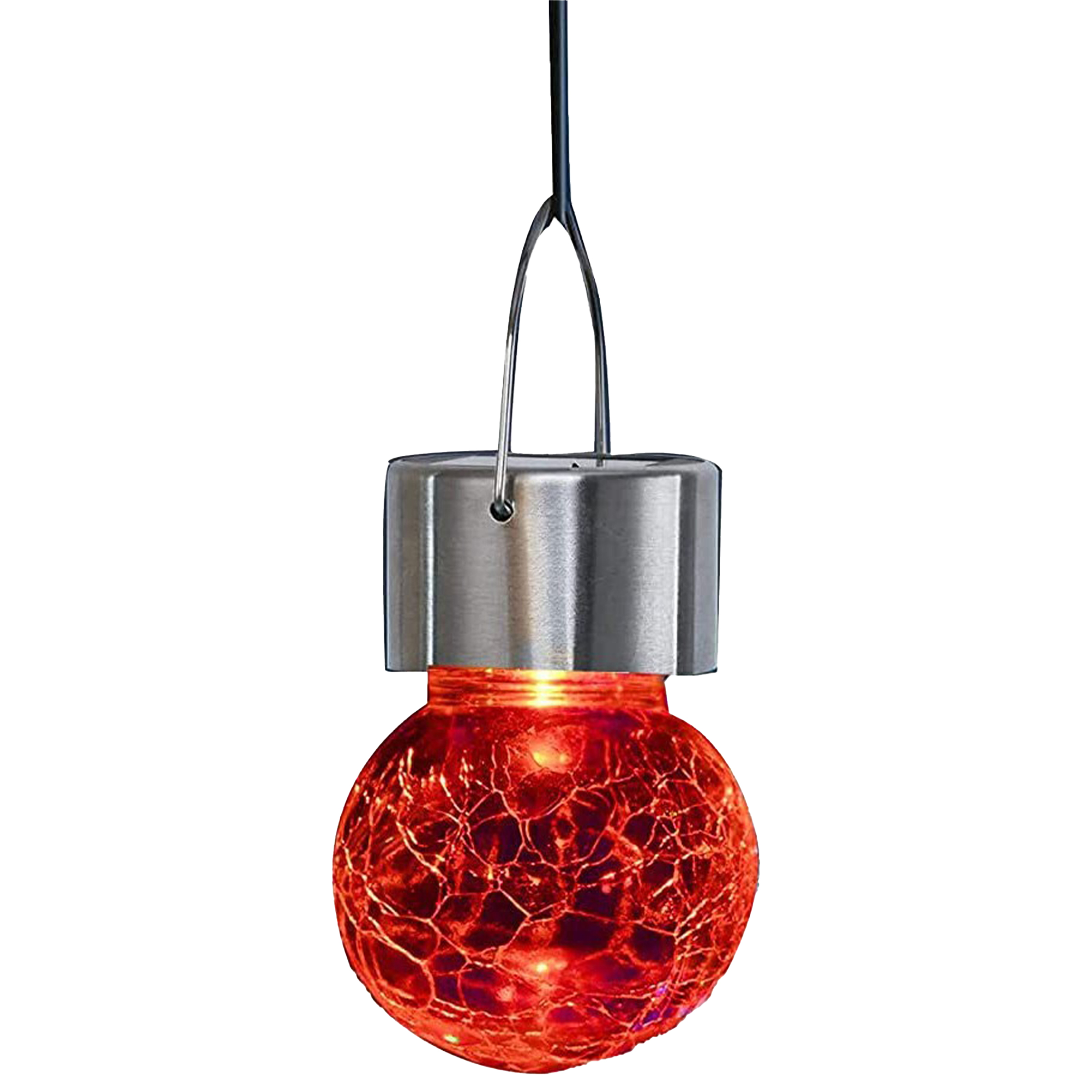 Glass Outdoor Hanging Cracked Ball Light 10
