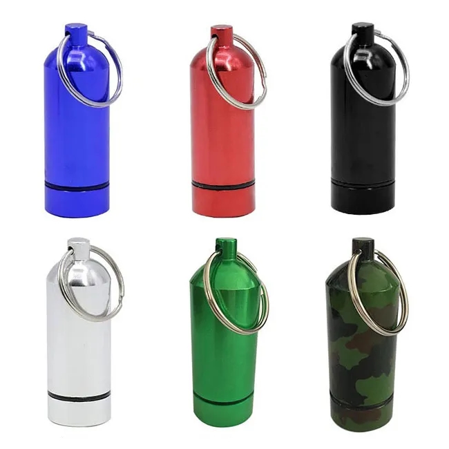 Aluminum Pill Holder Keychain 5
