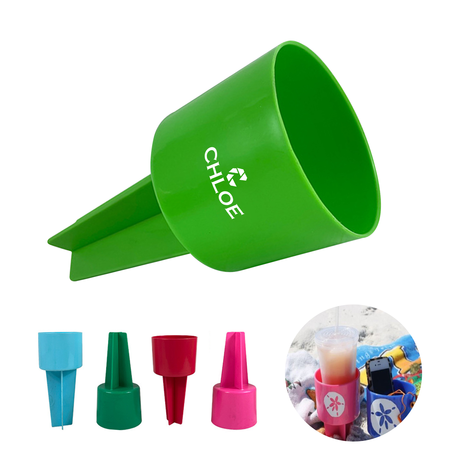 Multifunctional Beach Cup Holder Portable 6