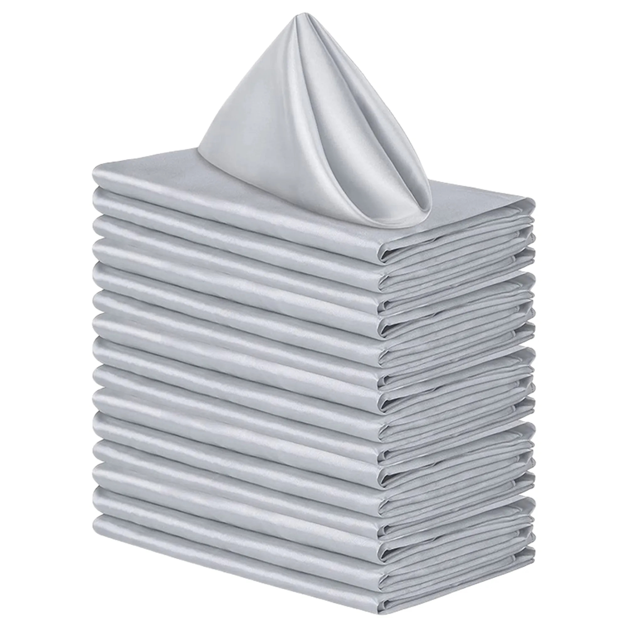 Banquet Soft Smooth Satin Polyester Square Napkin 10