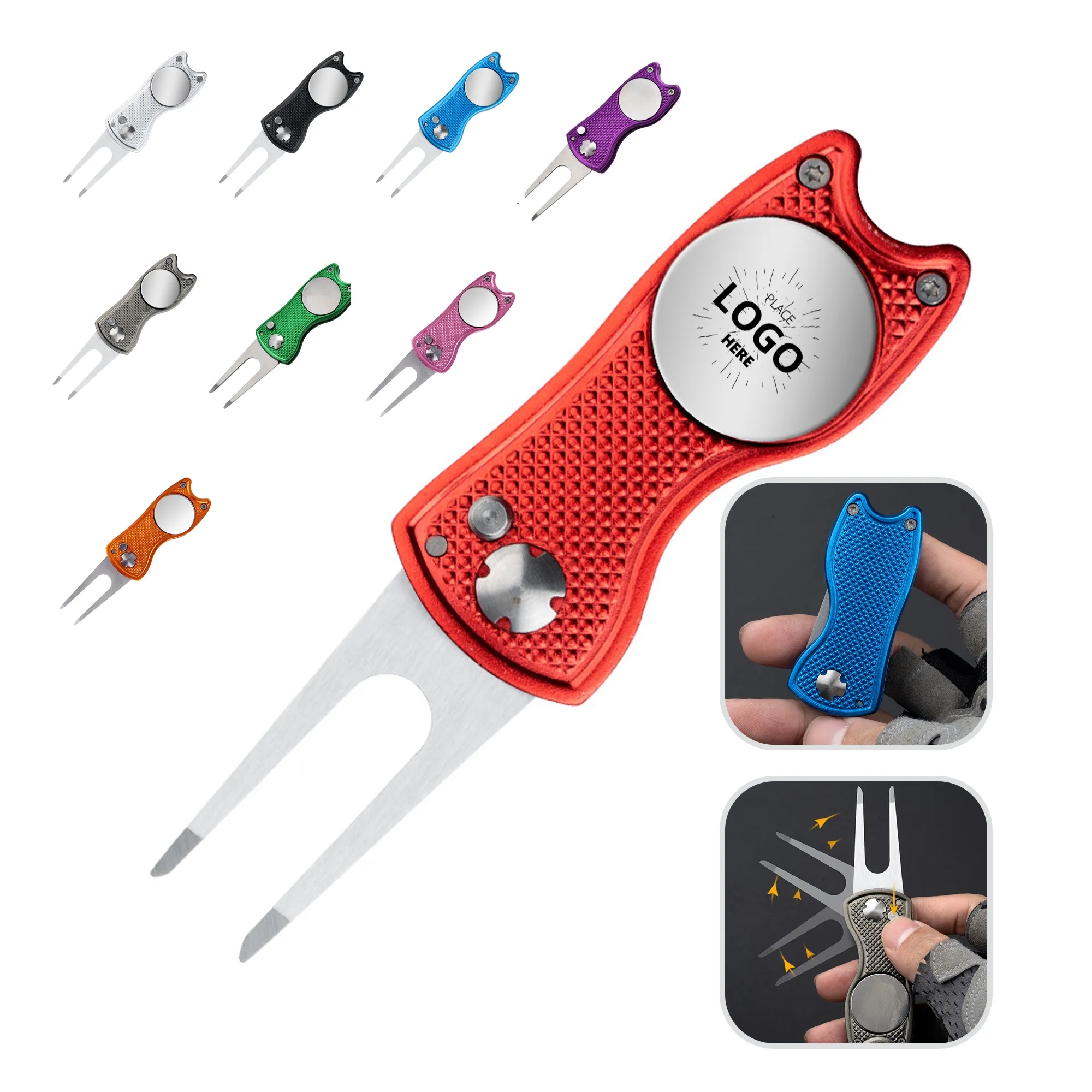 Golf Green Fork Pop-Up Stainless Steel Accessories 6